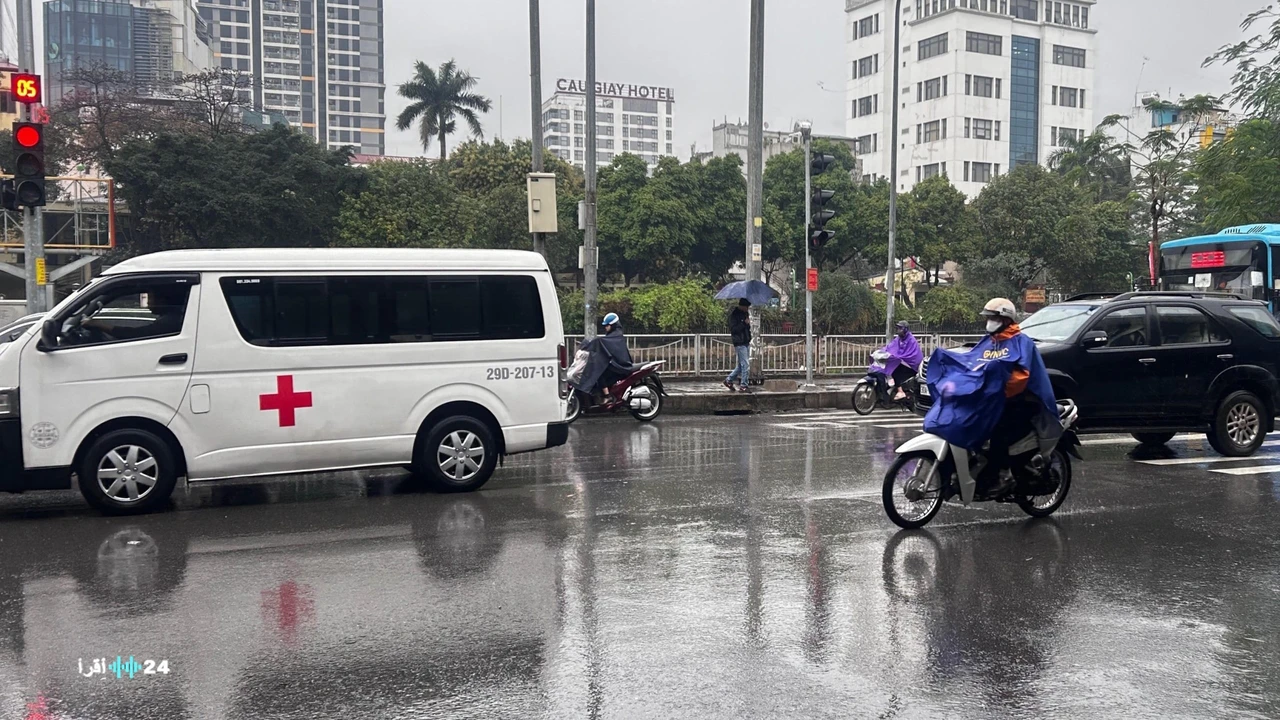 أمطار متفرقة تضرب مناطق شمال فيتنام في الثالث من شهر أبريل الجاري